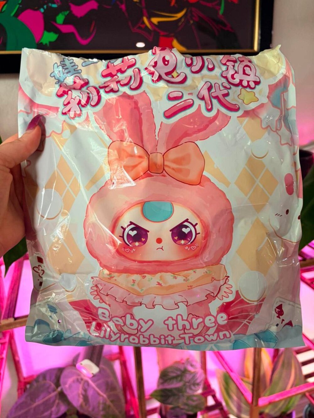 💜🐰 Authentic Baby Three – Lily Rabbit Town V2 plush collectible - Picture 7 of 13